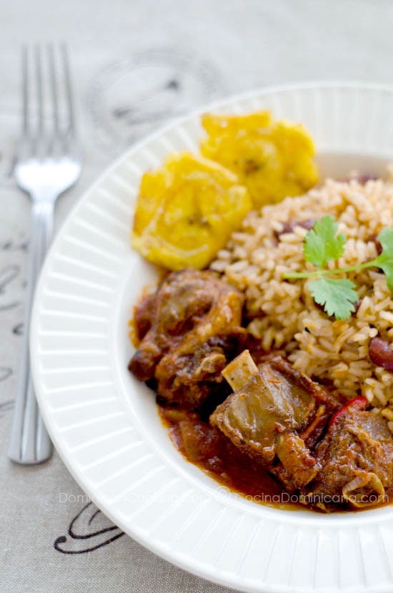 Chivo picante (Spicy goat meat stew)