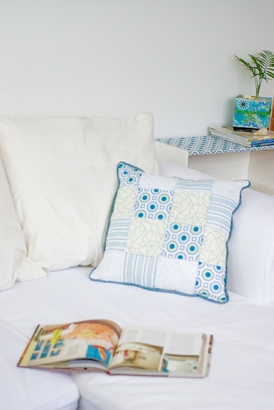 How to sew an easy patchwork pillow
