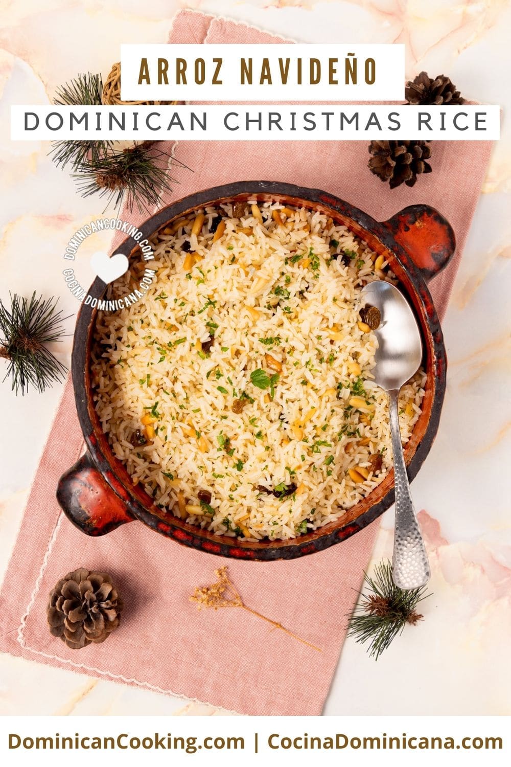 Arroz navideño (Dominican Christmas rice) recipe.