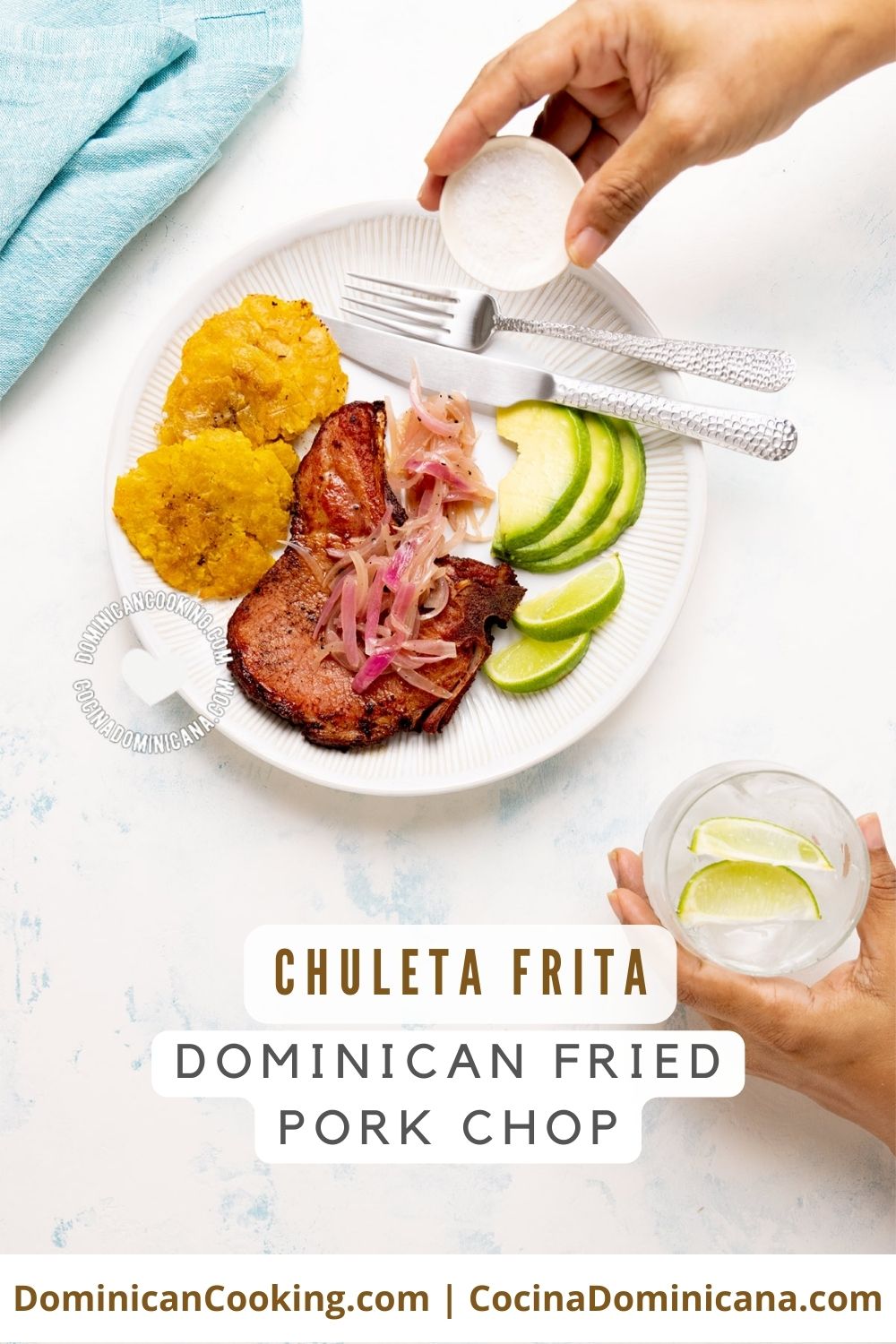 Chuleta frita (dominican fried pork chop) recipe.