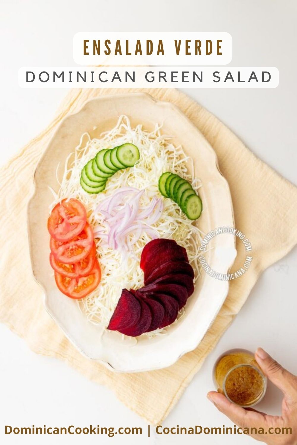 Dominican green salad recipe.