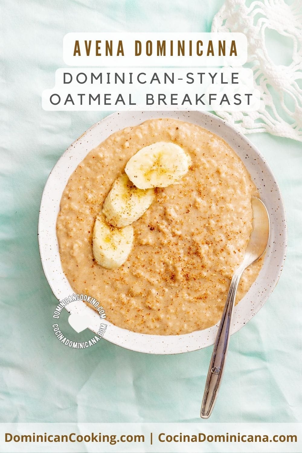 Dominican-style oatmeal breakfast recipe.