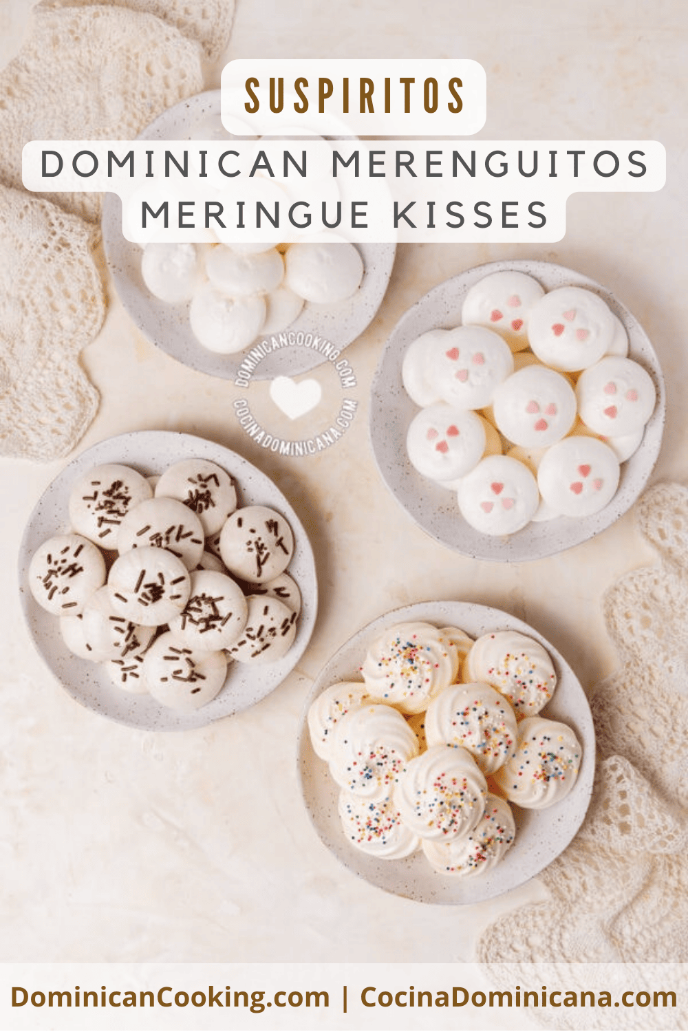 Suspiritos (dominican merenguitos meringue kisses) recipe.
