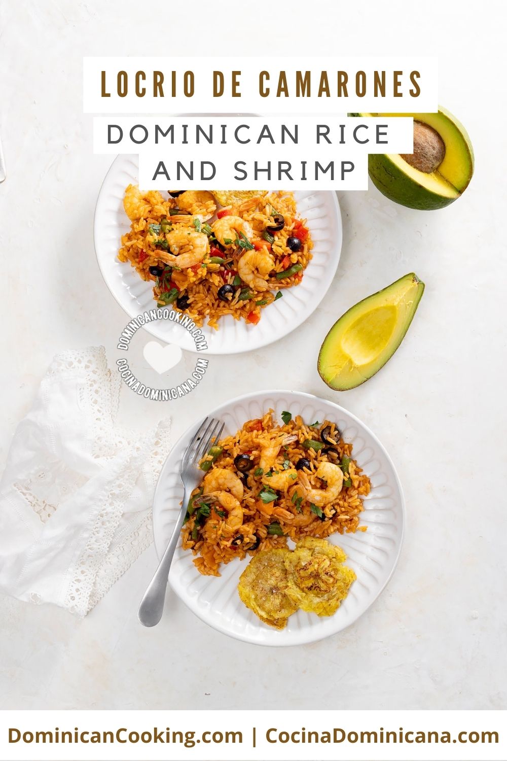 Dominican rice and shrimp recipe.