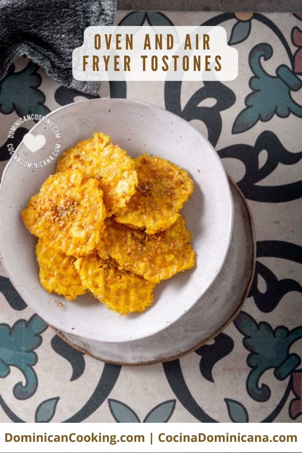 Oven and air fryer tostones.