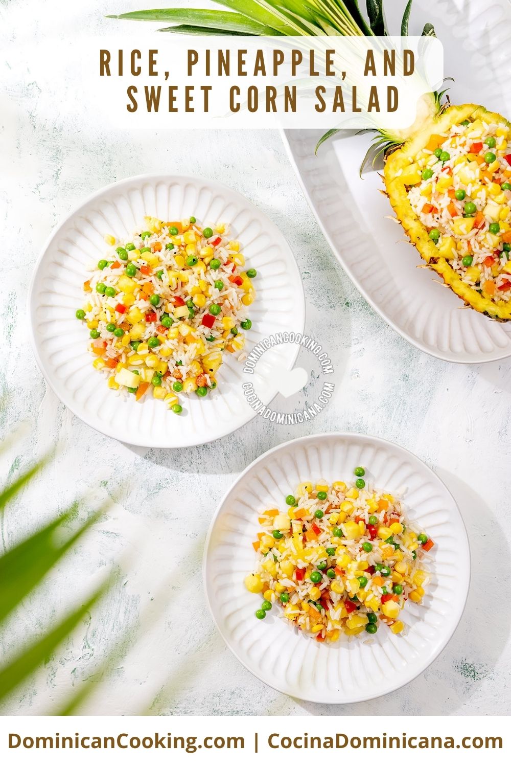 Rice, pineapple and sweet corn salad recipe.