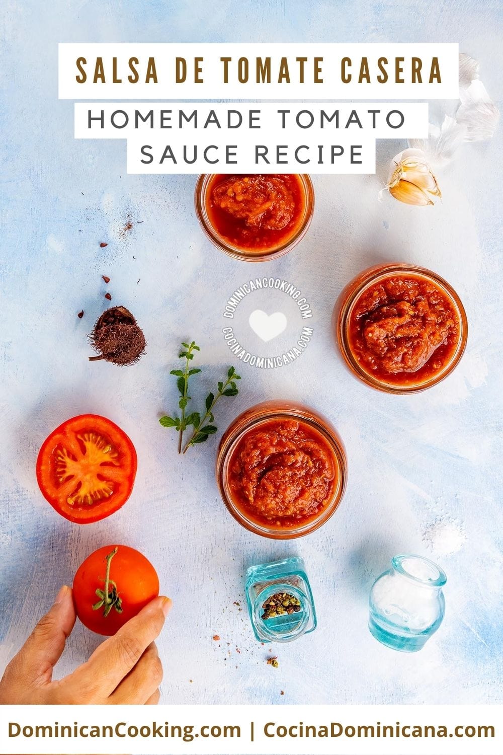 Homemade tomato sauce recipe.