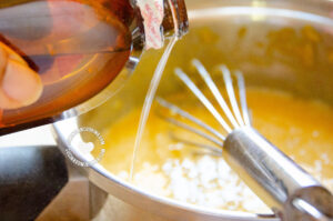 Adding flavoring.