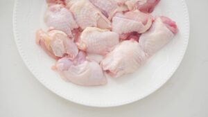 Chopped chicken.