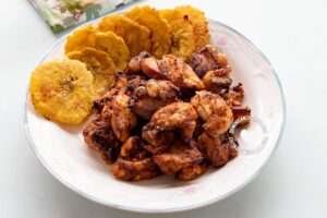 Air fryer chicharron de pollo.