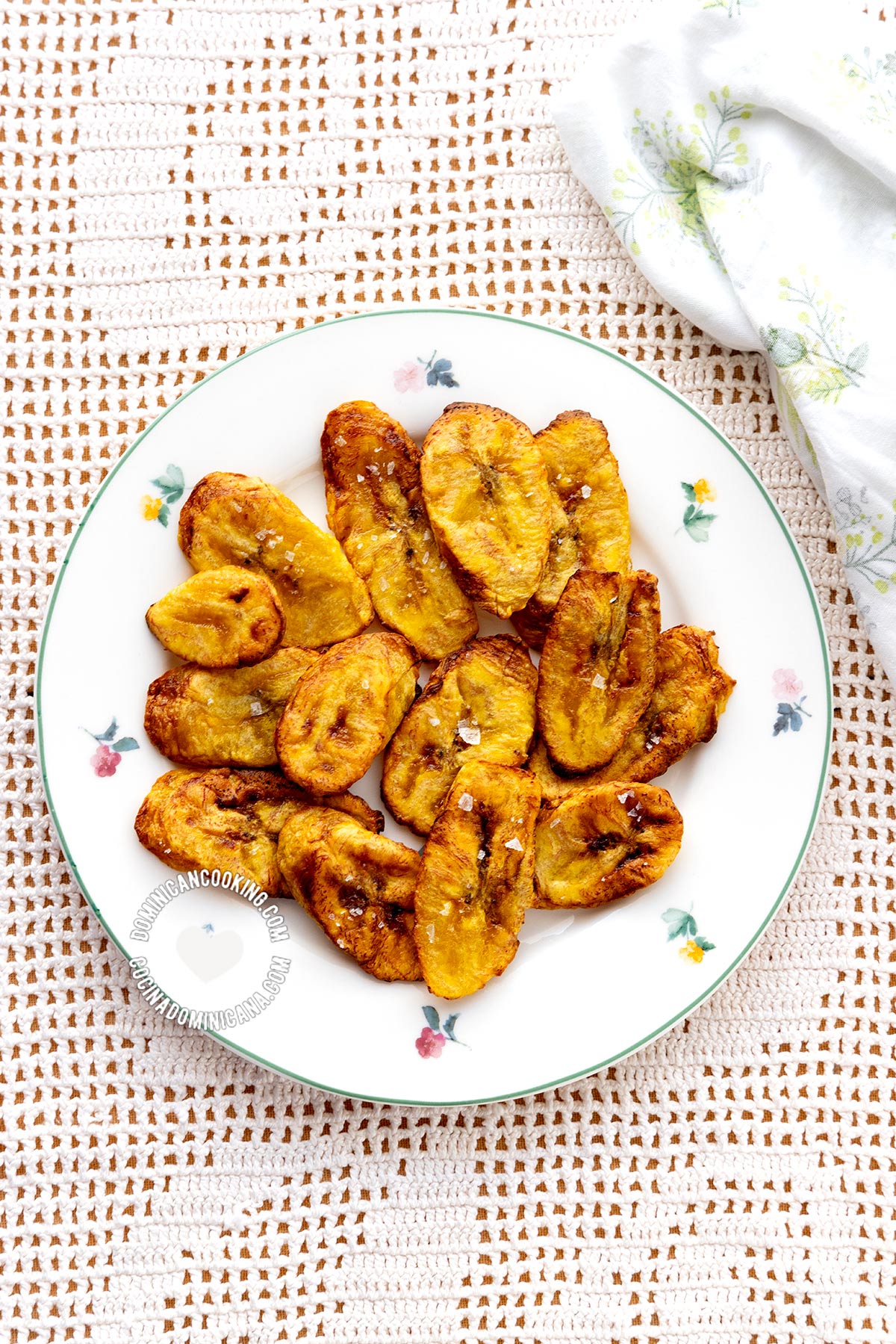 Air fryer fritos maduros.