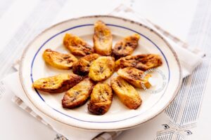Air fryer fritos maduros.