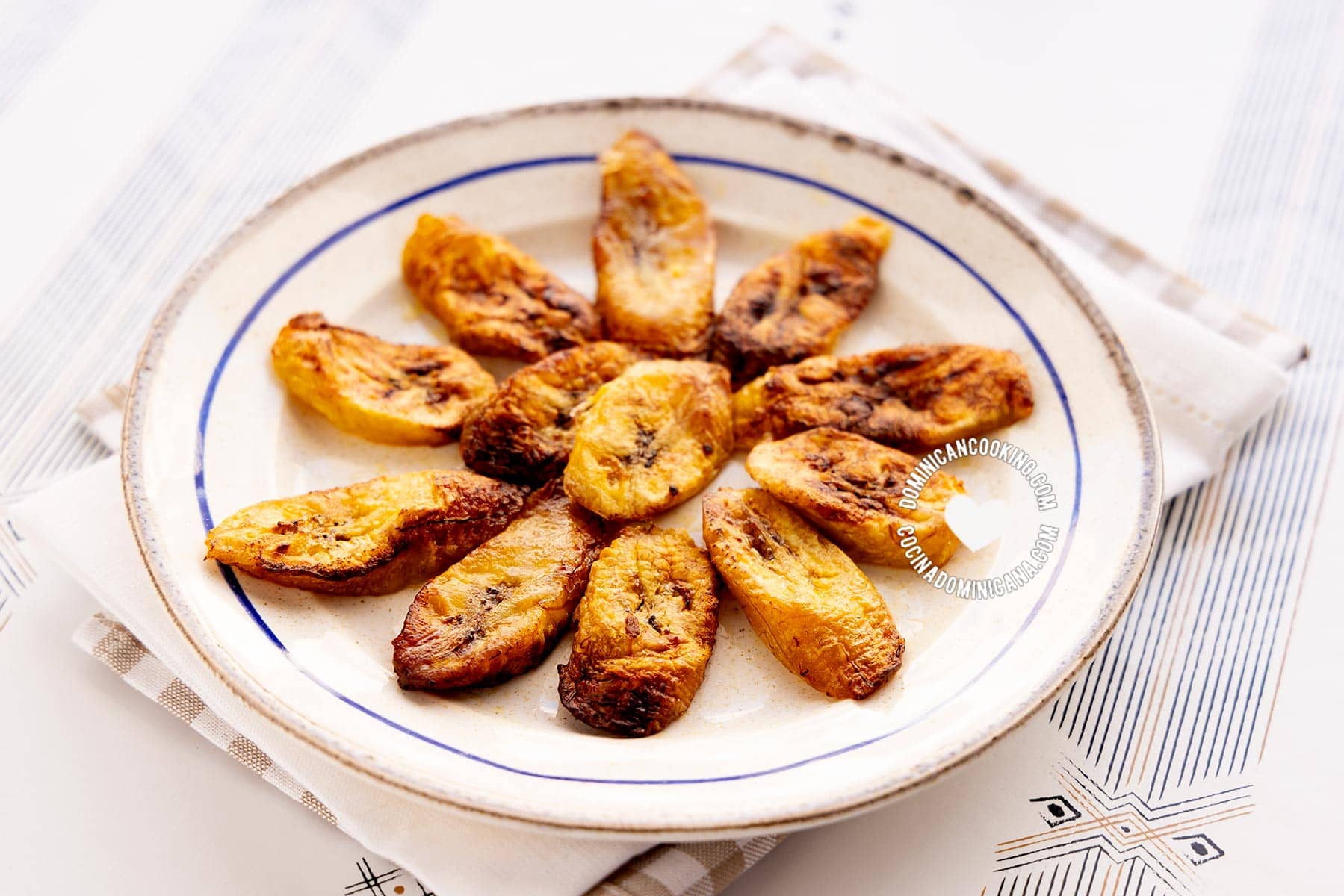 Air fryer fritos maduros.