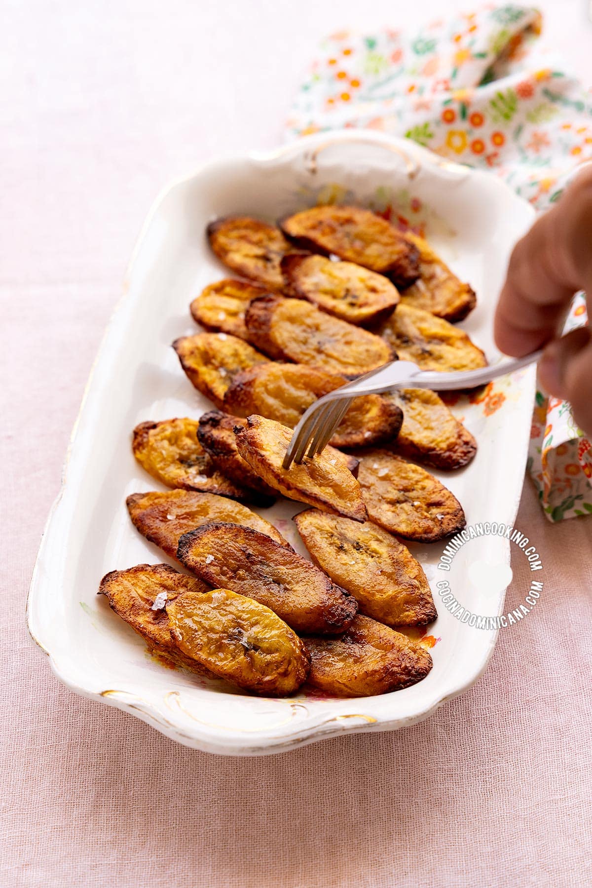 Air fryer fritos maduros.