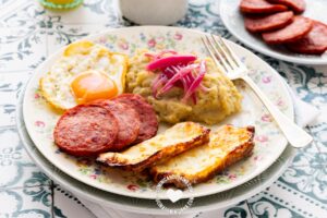 Mangu de guineo verde.