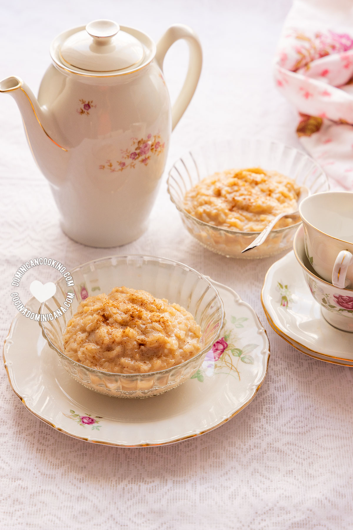 Leftover rice arroz con leche rice pudding.