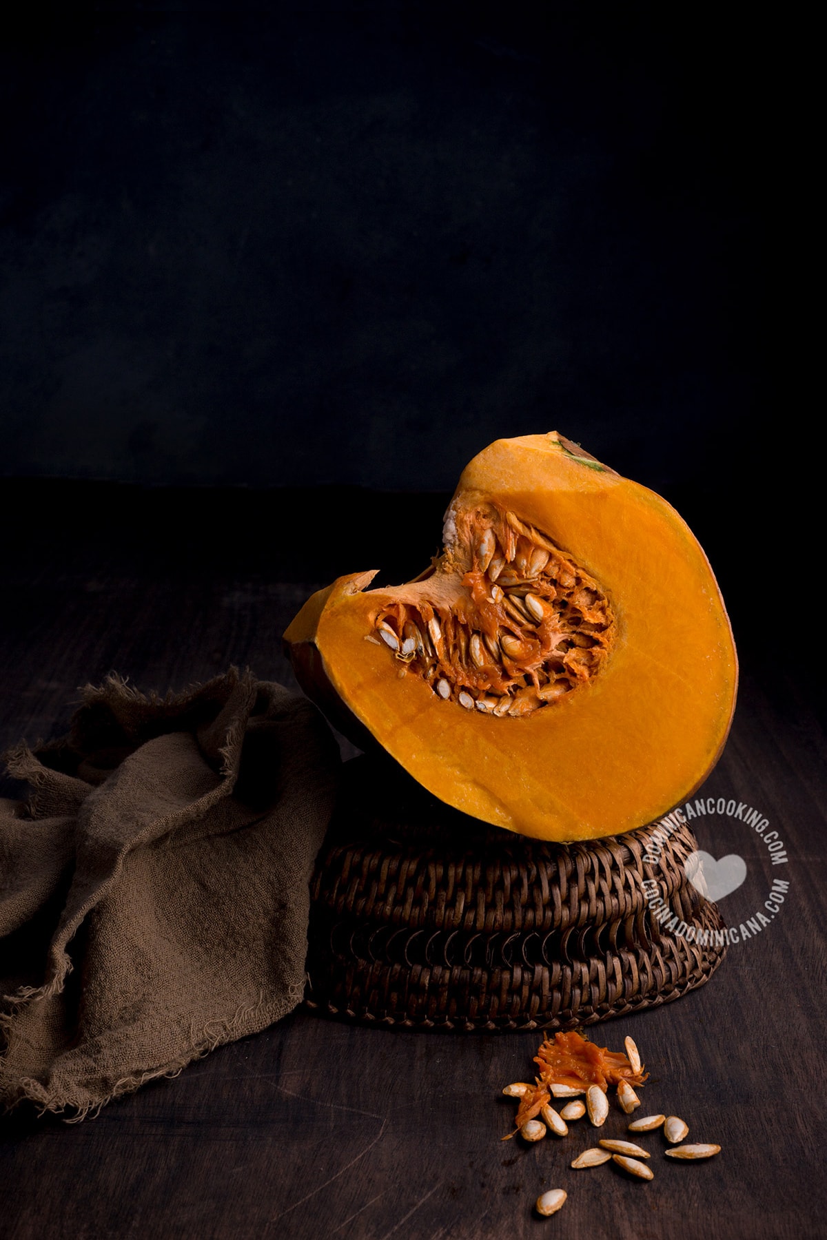 Auyama (pumpkin) slice.