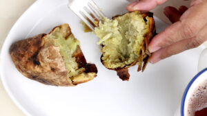 Batata asada.