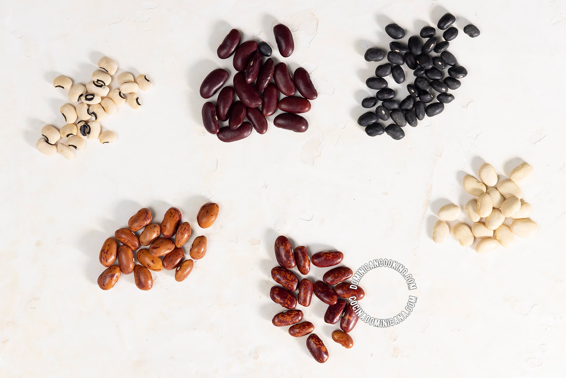 Different types of beans.