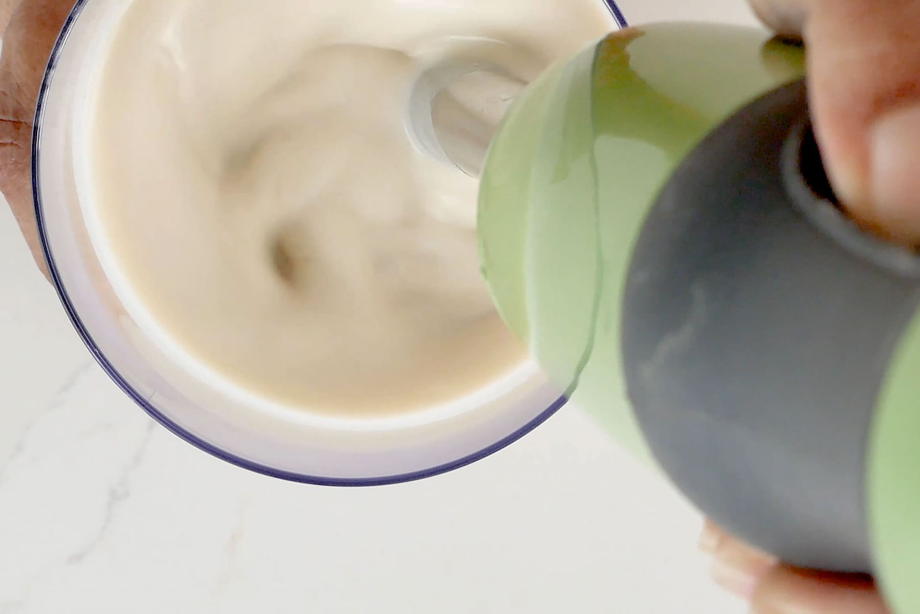 Blending mix.