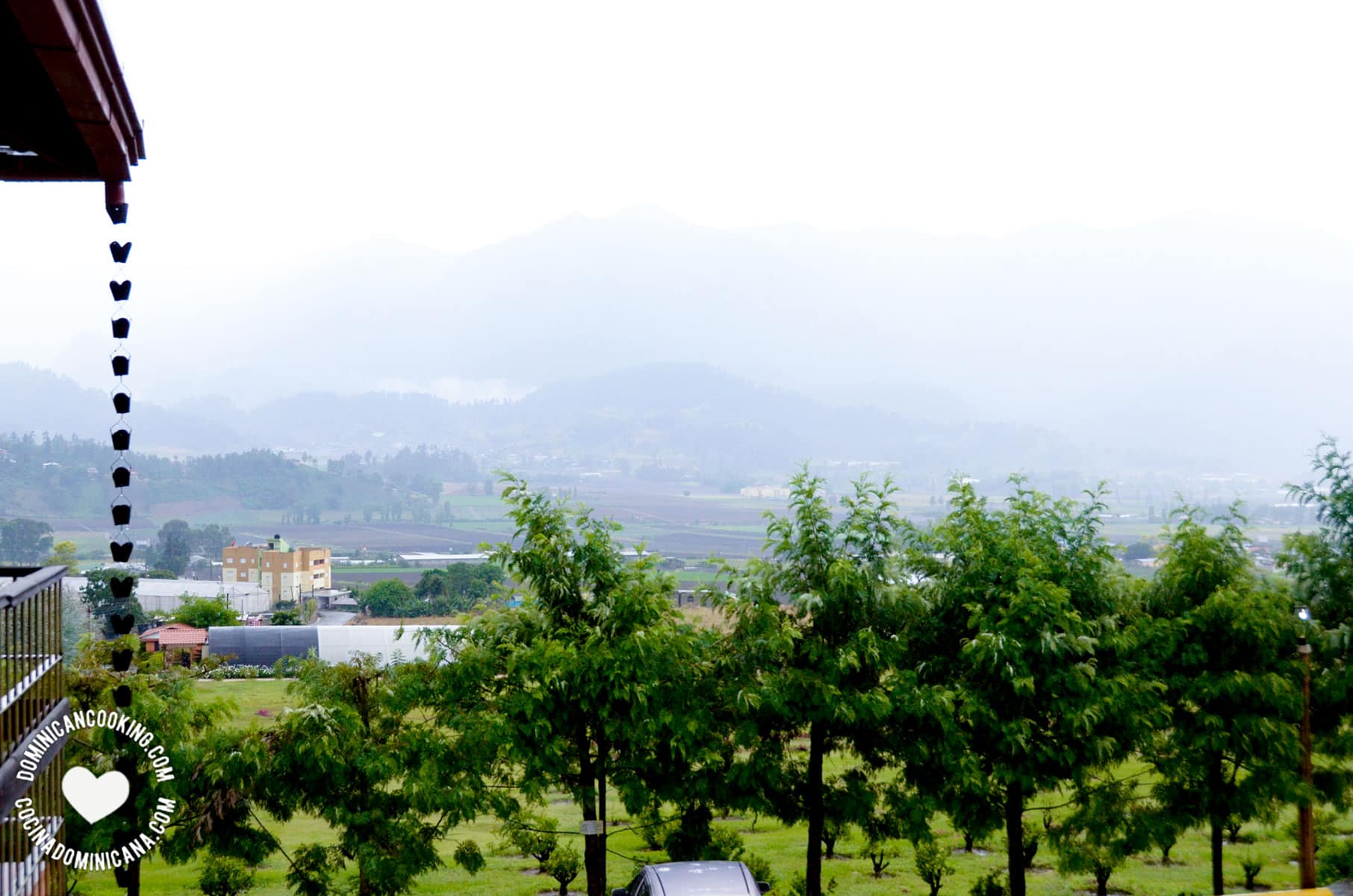 View of Constanza mountains through the fog
