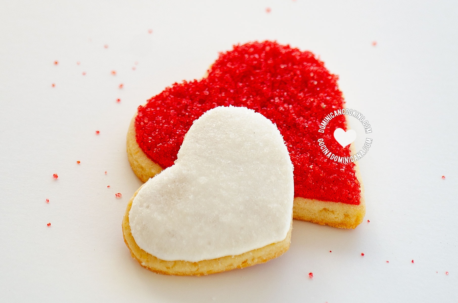 Valentine's heart cookie.