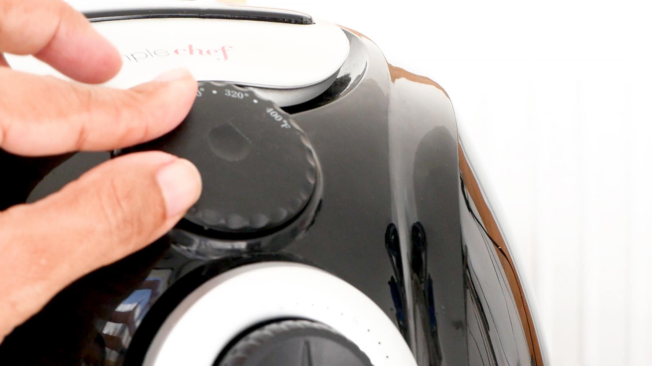 Preheating air fryer.