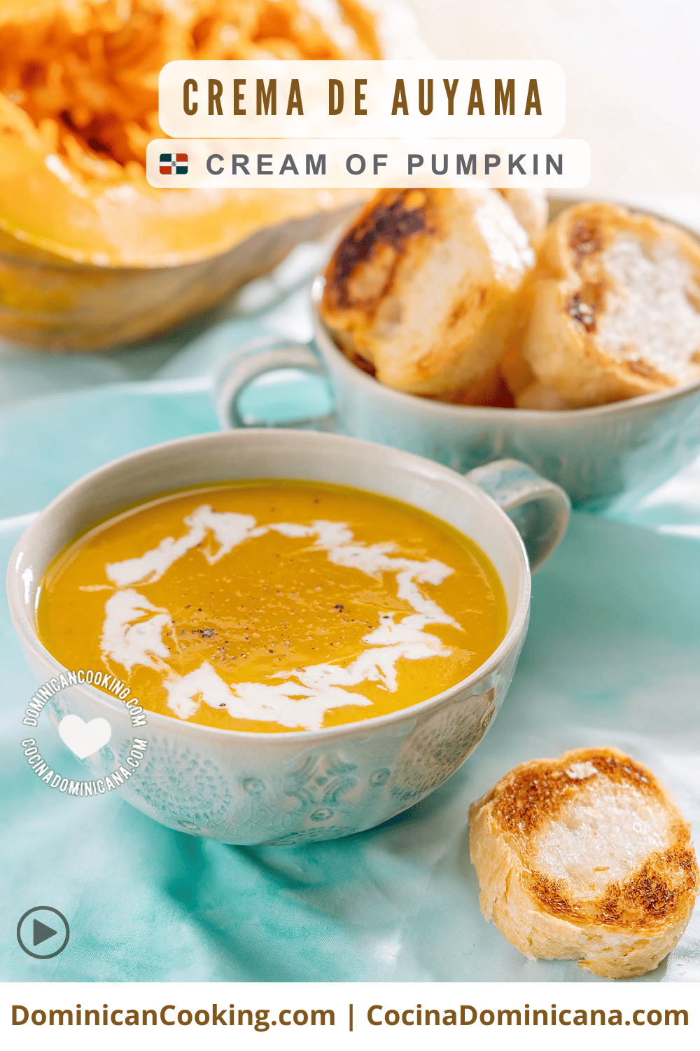 Cream of pumpkin soup recipe.