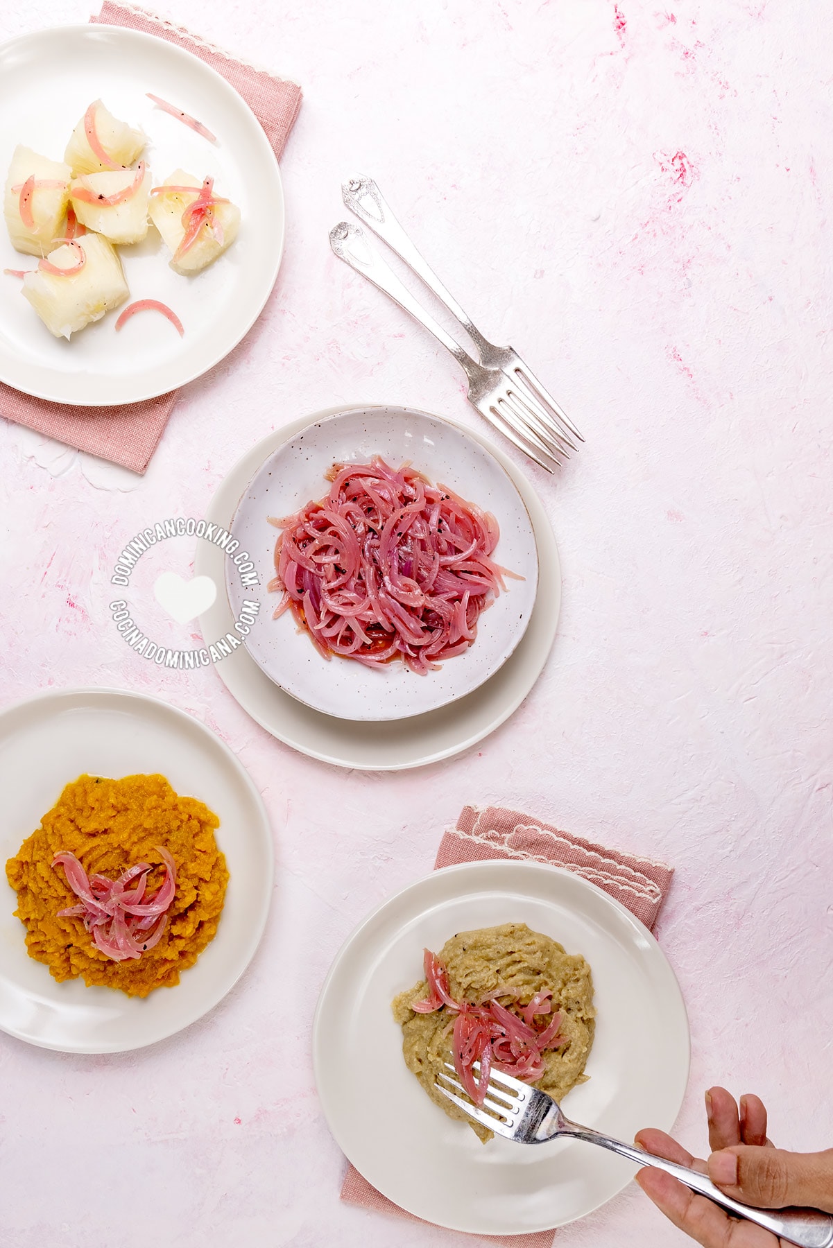 Dominican Sauteed Red Onions with Vinegar