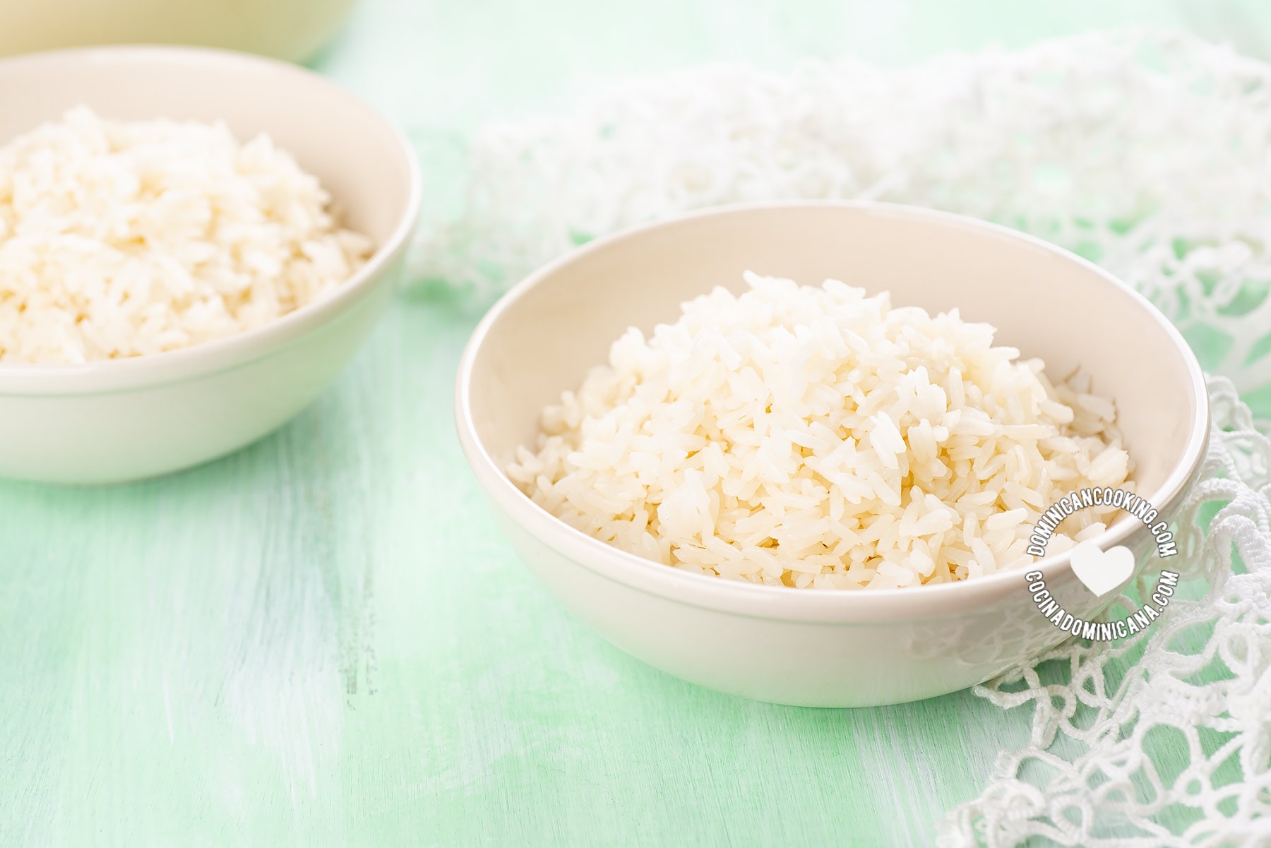 Dominican rice (arroz blanco).