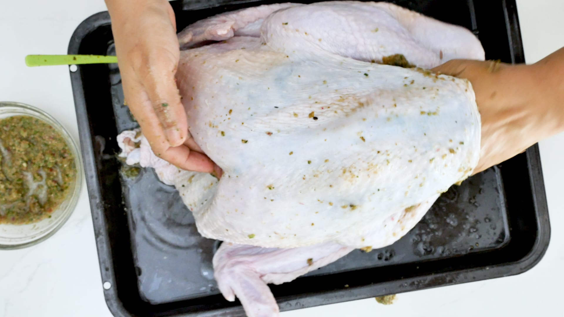 Seasoning turkey