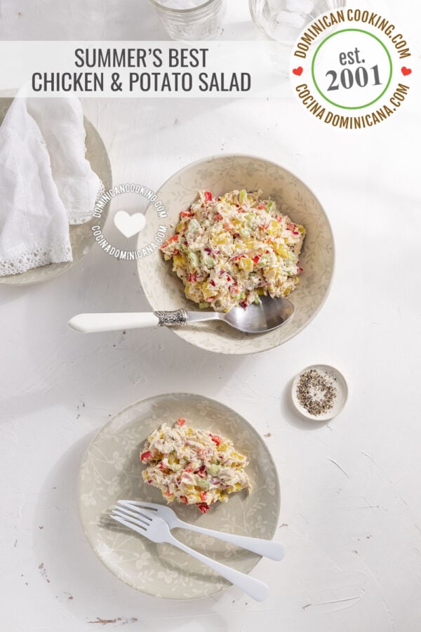 Ensalada de papa (chicken and potato salad).
