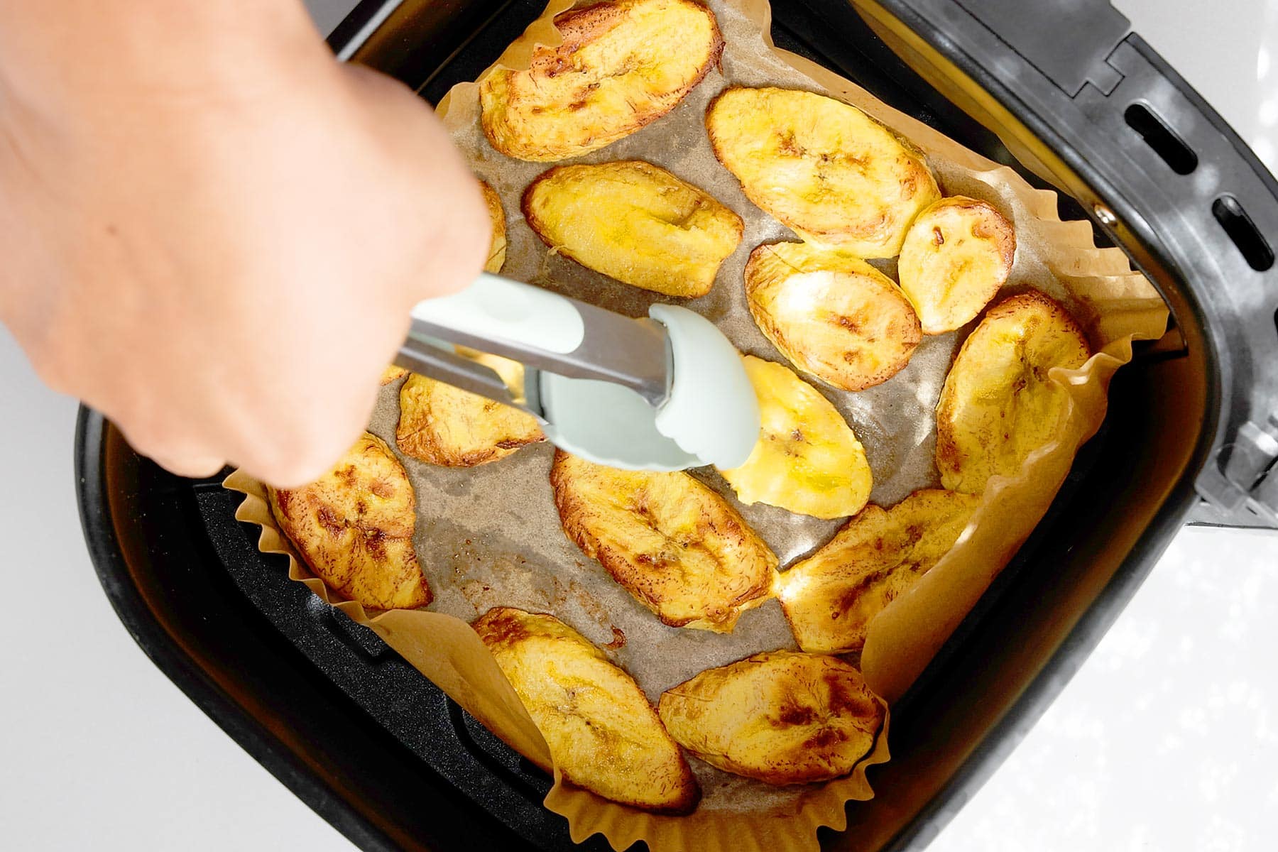 Maduros in air fryer.