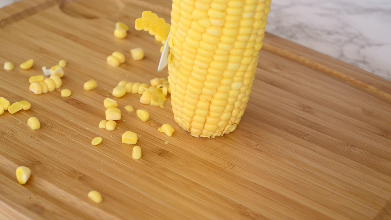 Cutting the corn
