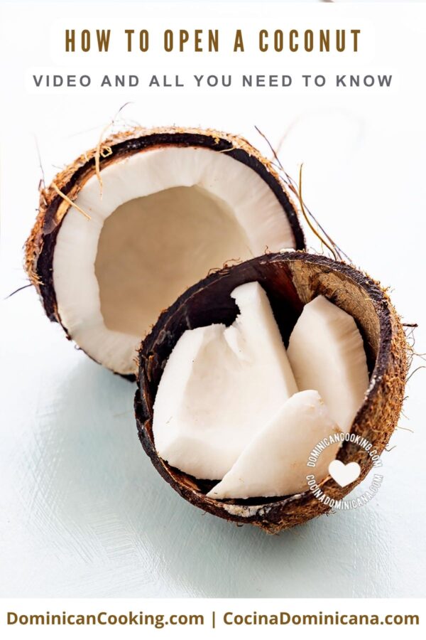 How to open a coconut.