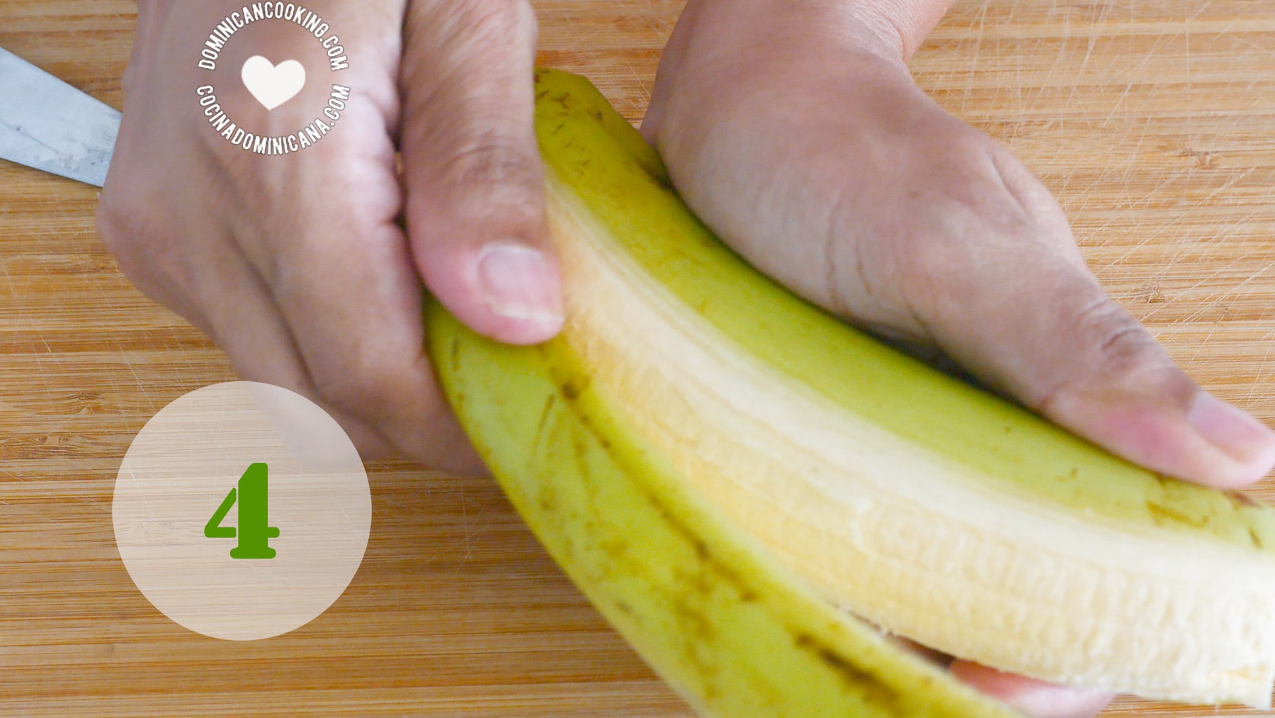 How to peel plantains
