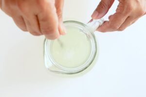 Adding sugar.