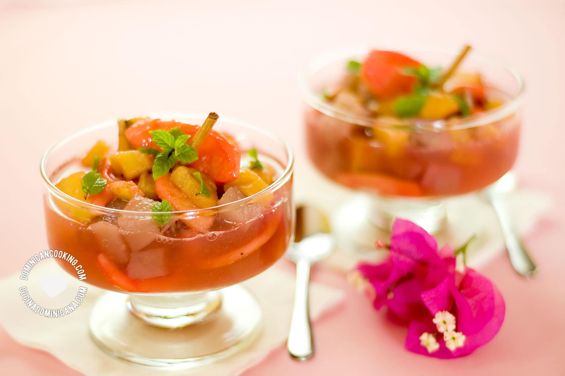Mala rabia (plantain and guava in spiced syrup).