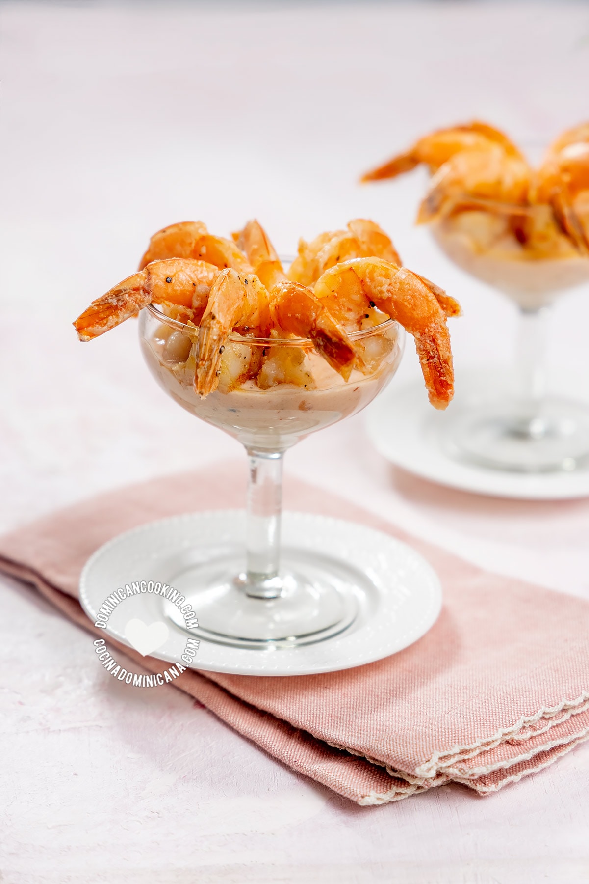 Pink sauce shrimp cocktail