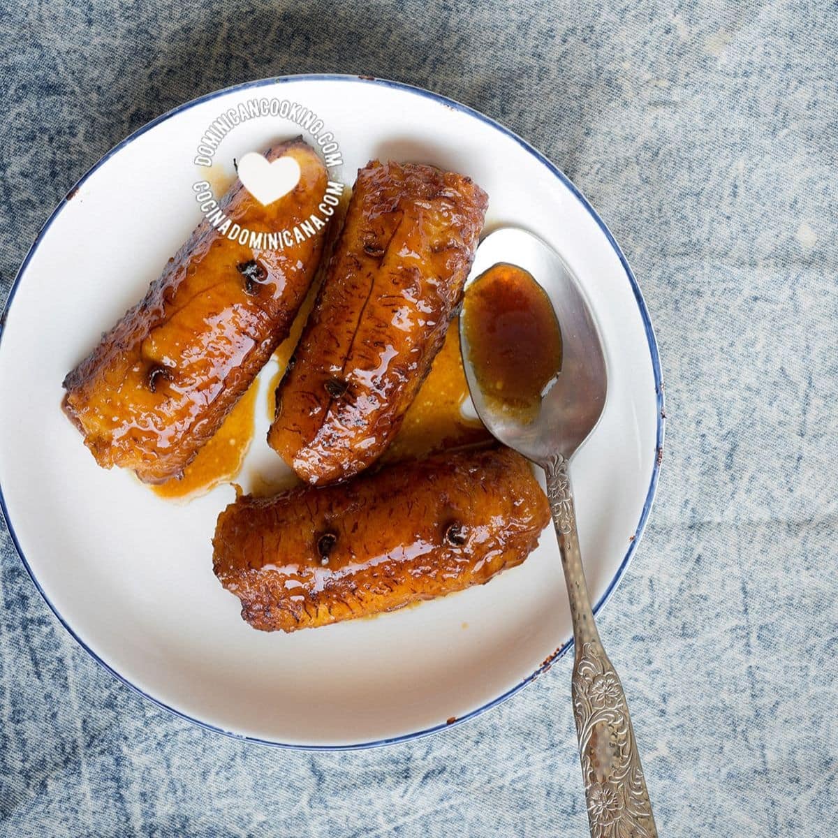 Platanos al caldero (caramelized ripe plantain).