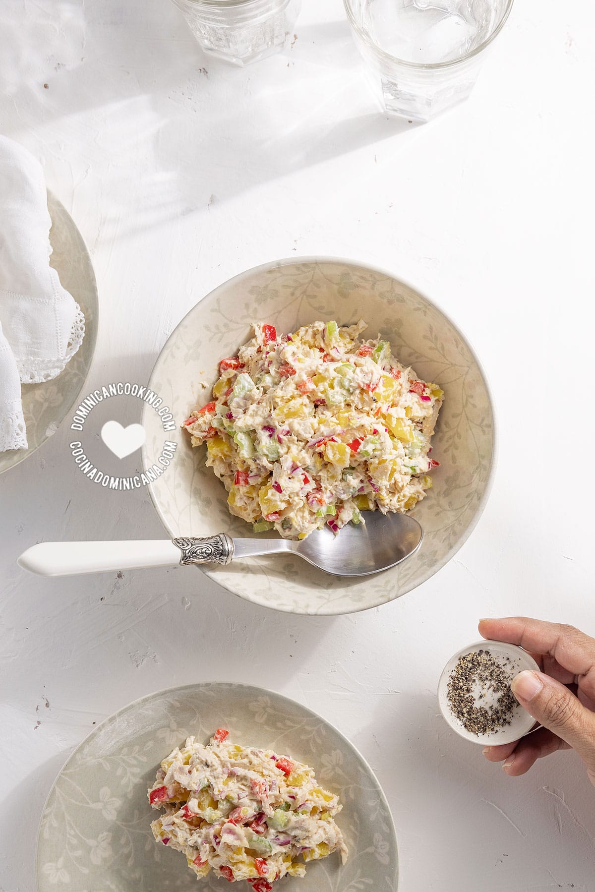 Ensalada de papa (chicken and potato salad).