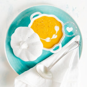 Crema de auyama (Dominican auyama soup)