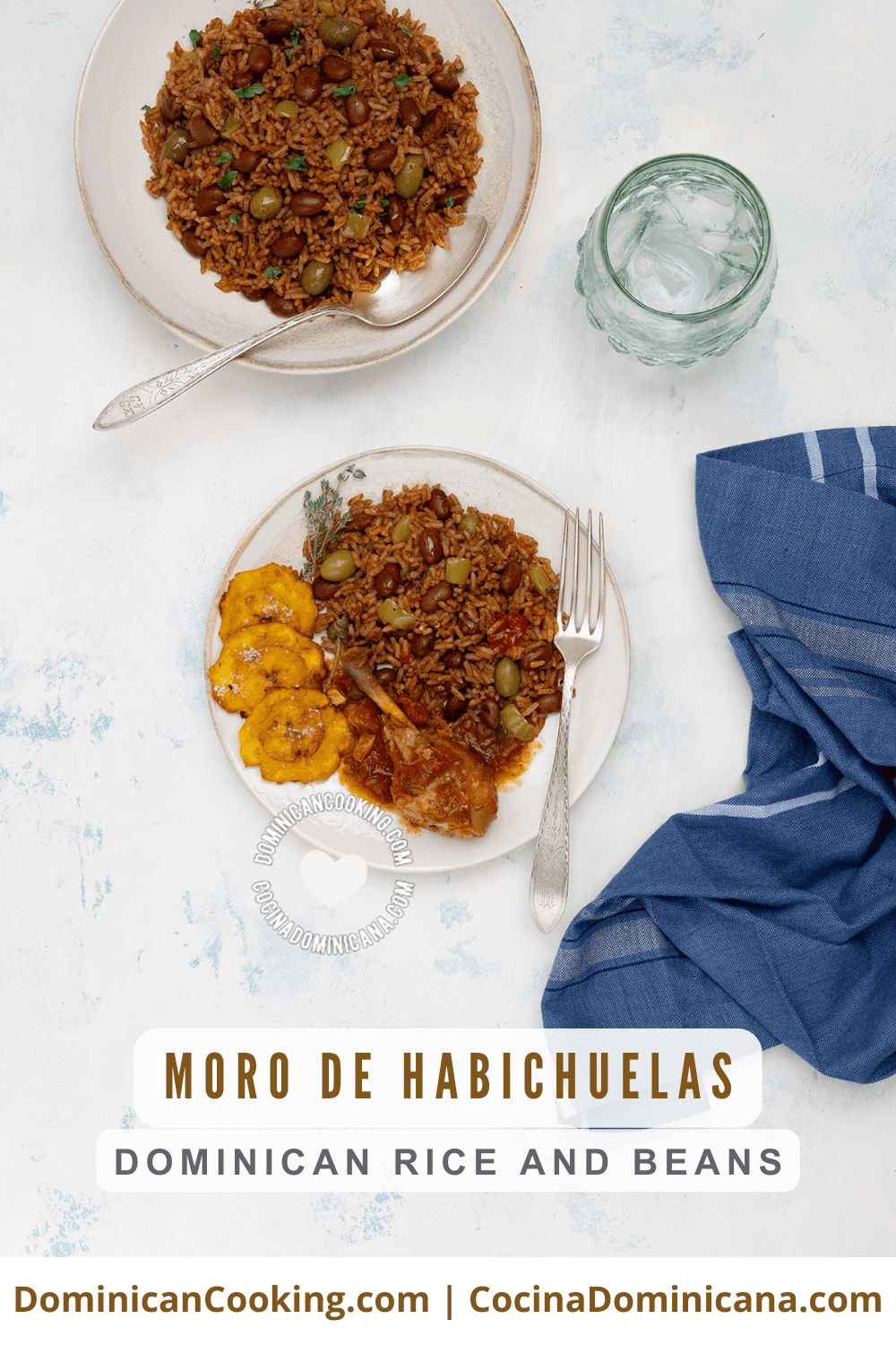 Moro de habichuelas (moro rice and beans).