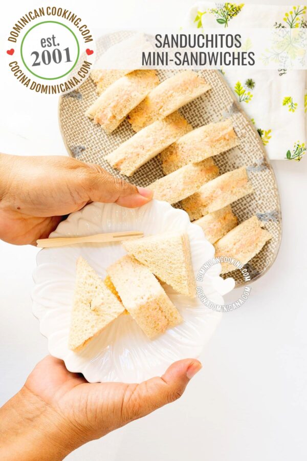Sanduchitos or sandwichitos (mini-sandwiches).