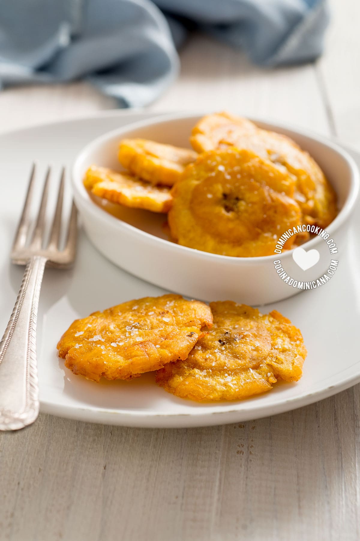 Tostones (twice-fried plantains).