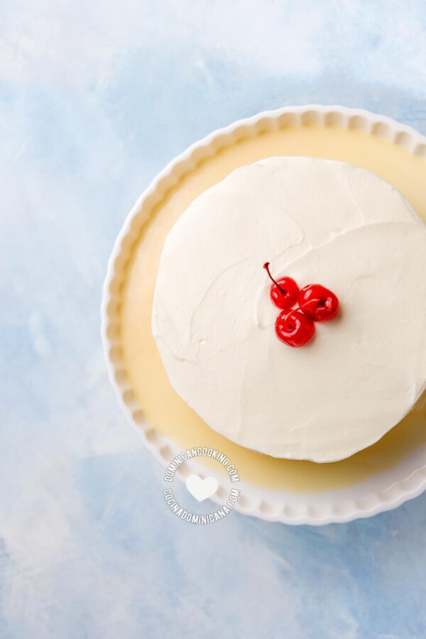 Tres Leches (Three-Milk Cake) from above