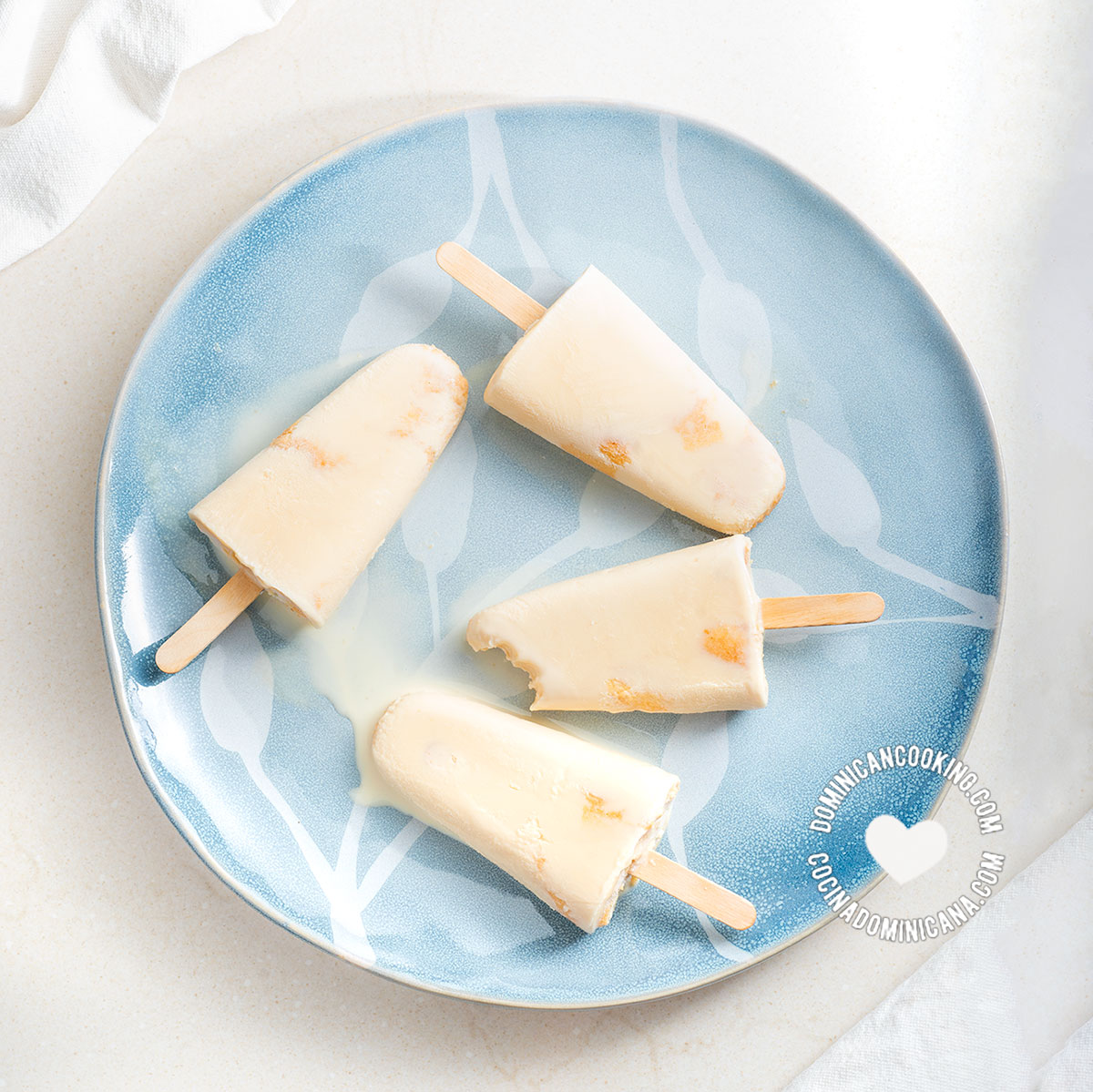 Tres leches popsicles.