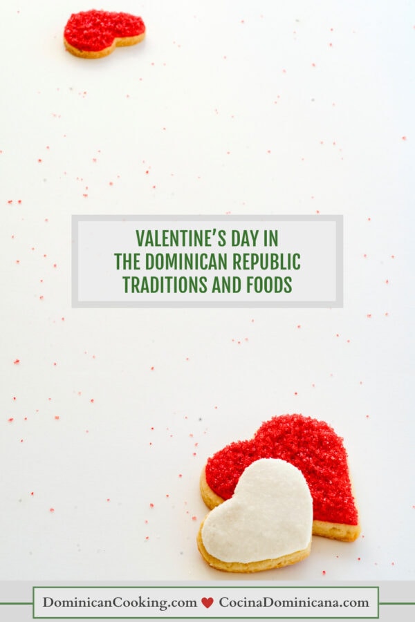 Valentine's Day heart cookies.