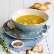 Bowl of Sopa Boba (Vegetable Soup)