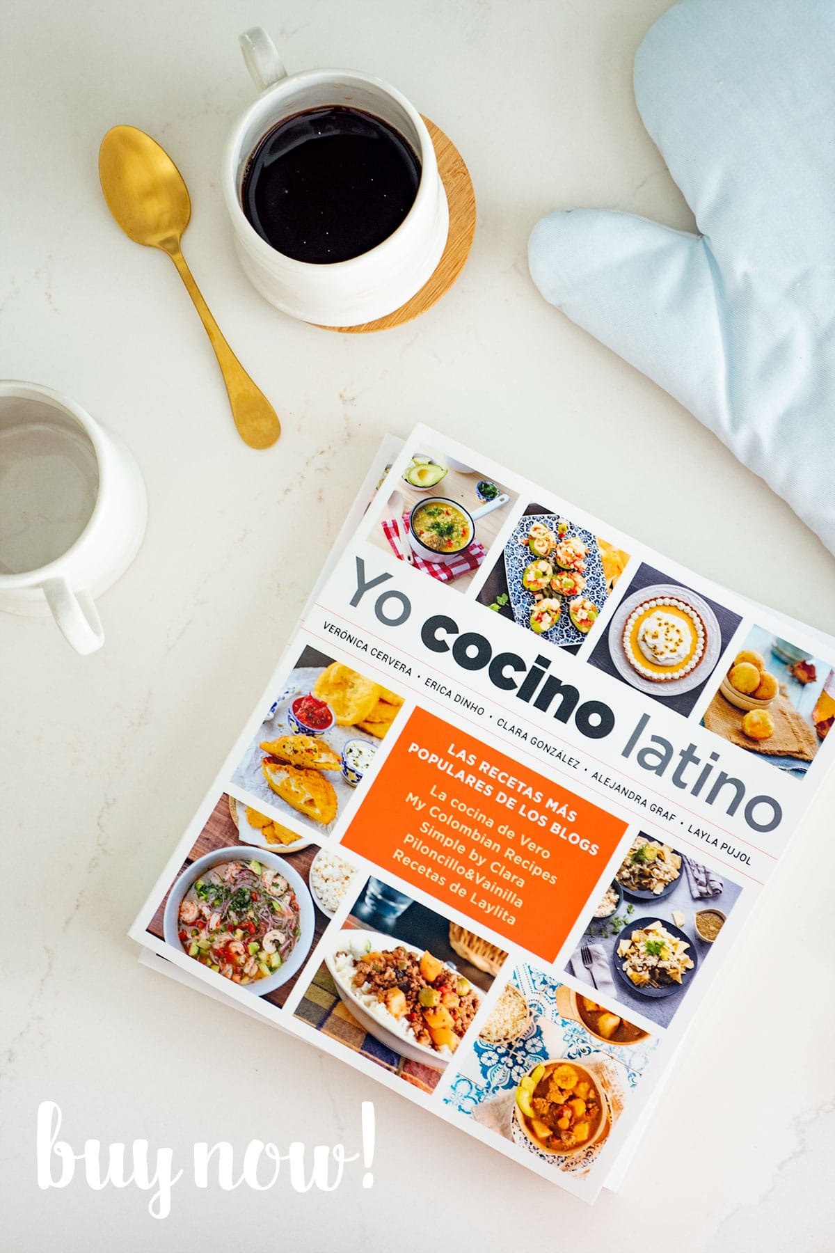 Yo Cocino Latino Cookbook on Kitchen Counter